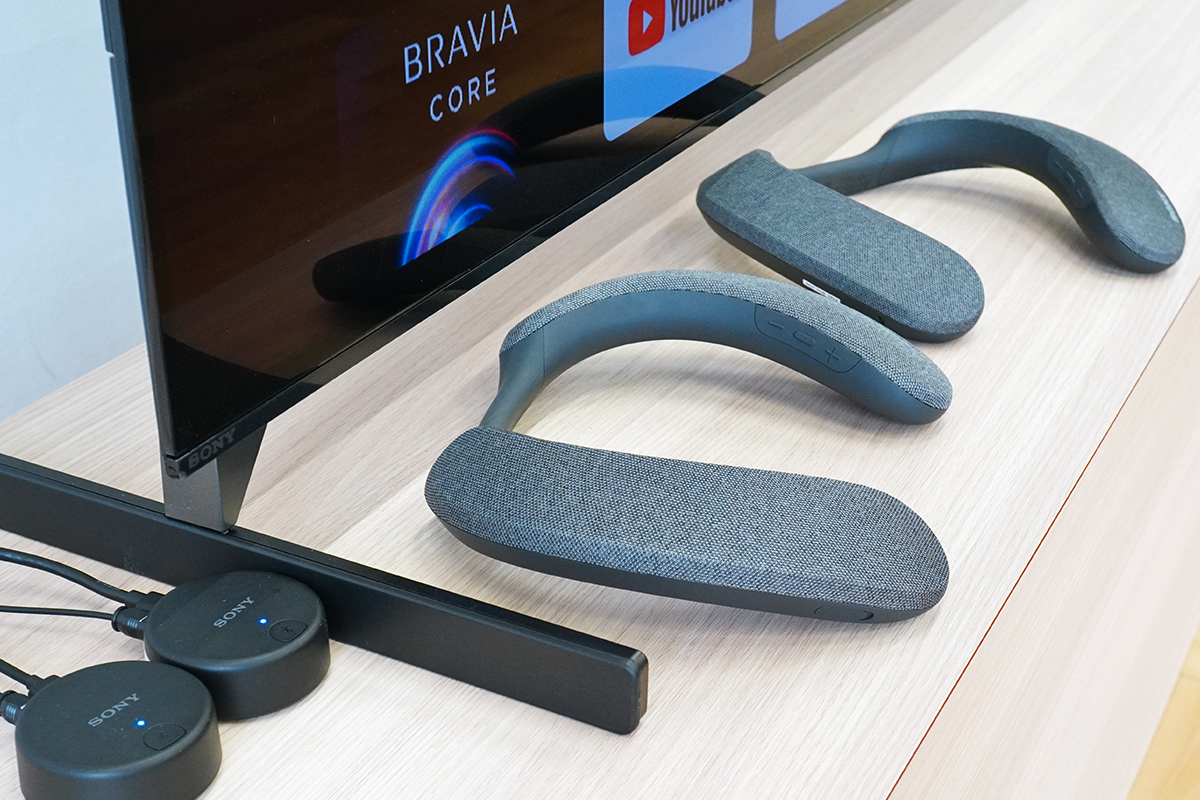 立体音響に対応したワイヤレスネックバンドスピーカー「SRS-NS7