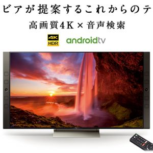 4K BRAVIA 2017年モデル「X9500E / X9000E / X8500E / X8000E 」、65