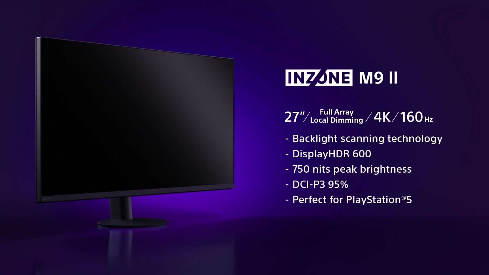 ソニー、27インチWQHD（2560×1440）480Hz有機EL ゲーミングモニター