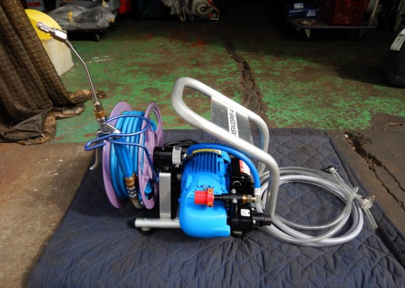 販売終了いたしました」中古程度良 丸山製作所 エアコン用電動高圧洗浄