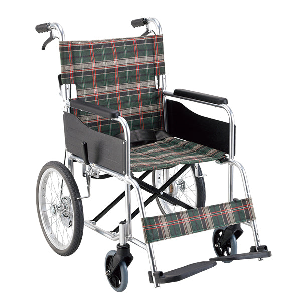 車いす 介助用 車椅子 KS30M ノーパンク 背折れ＆介助ブレーキ付き