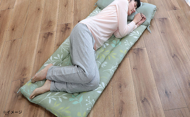 綿ガーゼごろ寝長座布団 リーフ柄」のお得通販｜Kuradashi(クラダシ)で