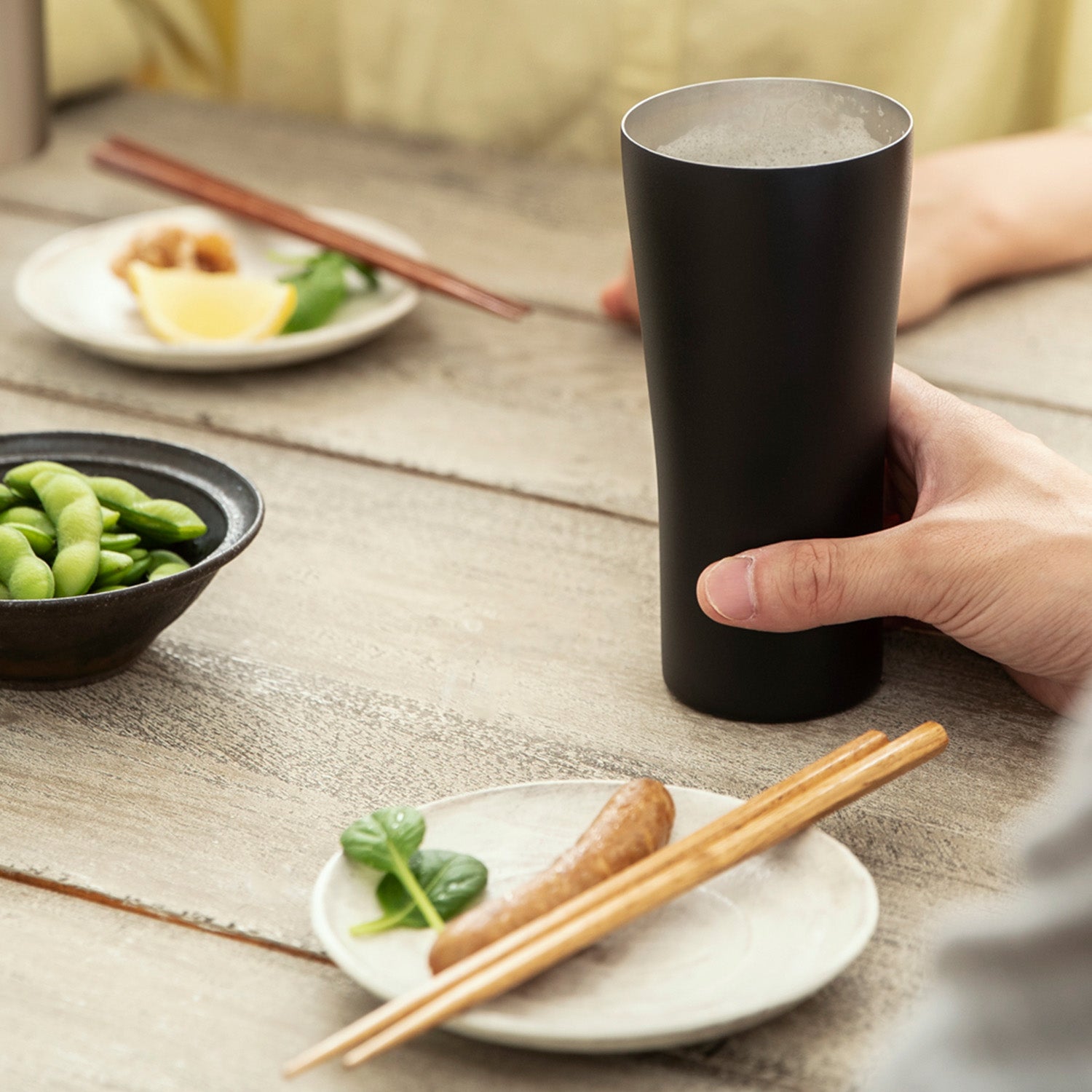 魔法瓶構造のビアタンブラー / ブラック | の酒器・グラス | クラフト