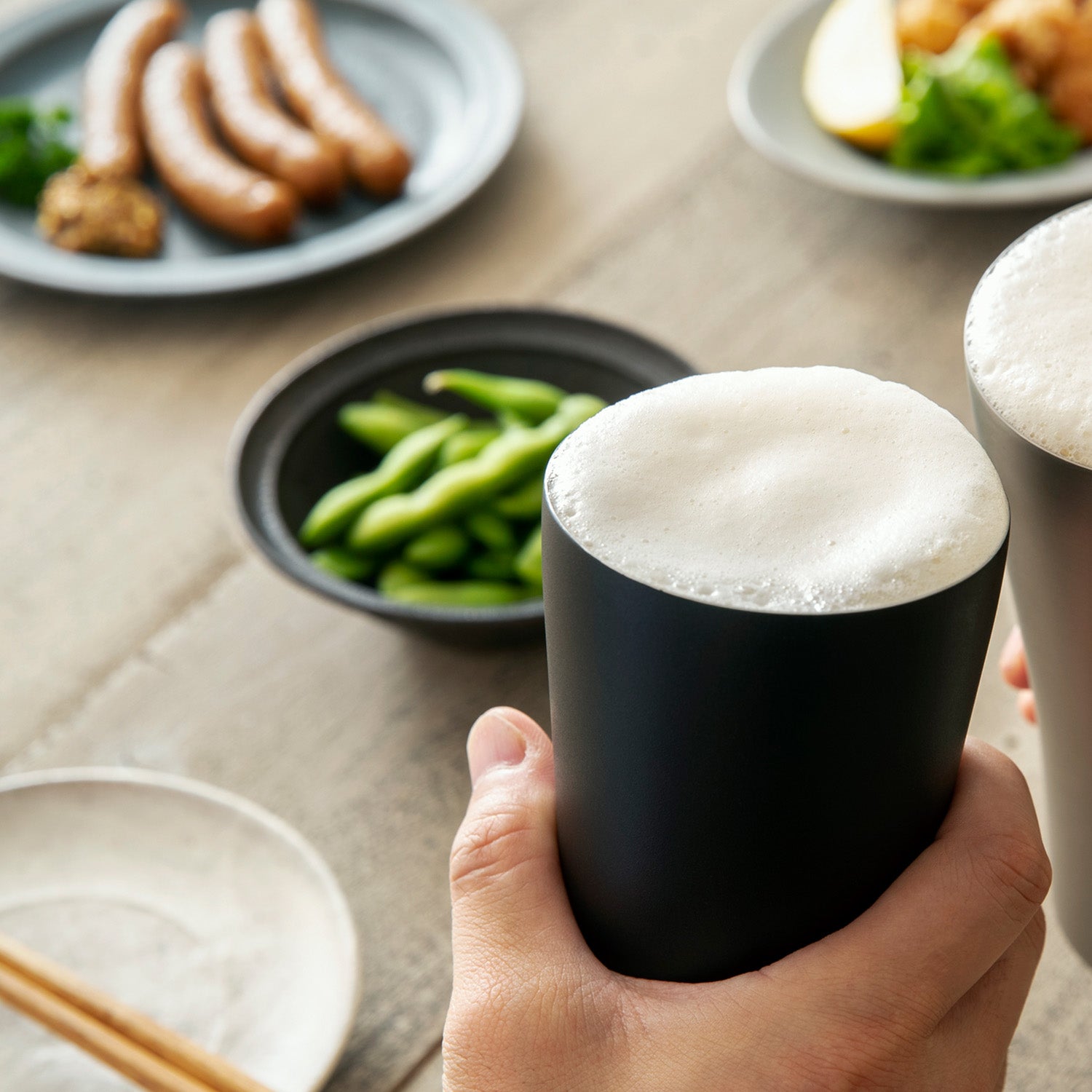 魔法瓶構造のビアタンブラー / ブラック | の酒器・グラス | クラフト