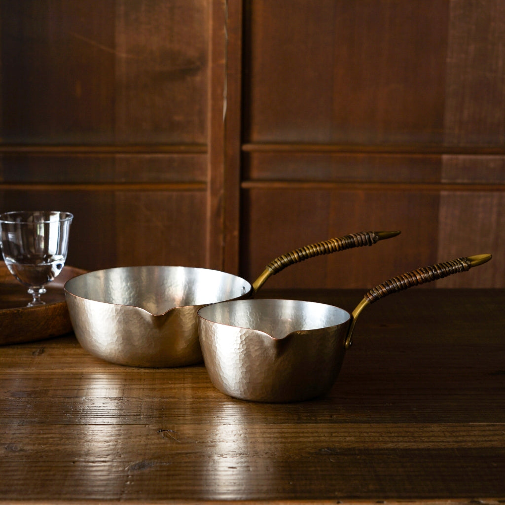 銅の片手鍋 ミルクパン・雪平なべ（新潟・富貴堂） – 暮らしの道具Coquette