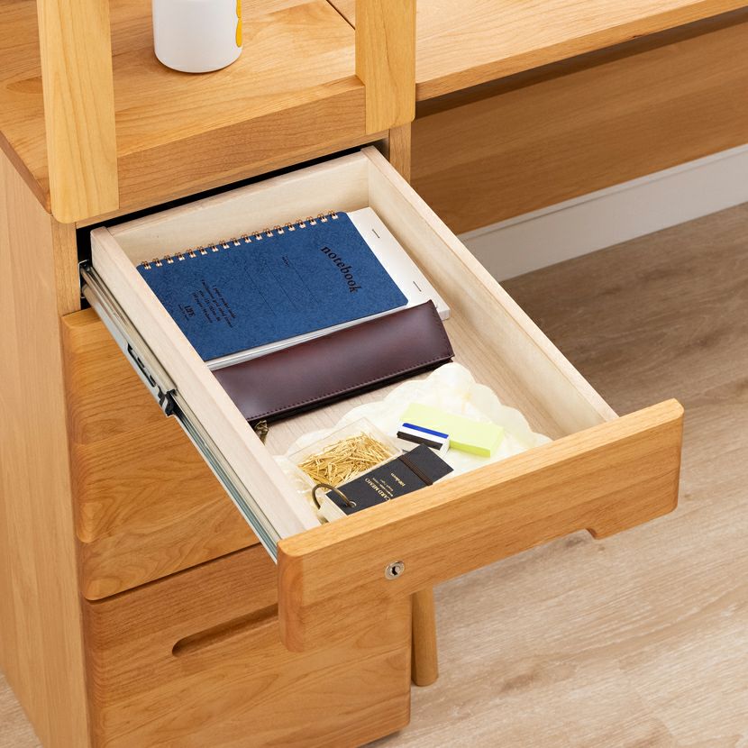 堀田木工所】 幅32.4cm サイン ラック下代 引き出し 学習机 勉強机