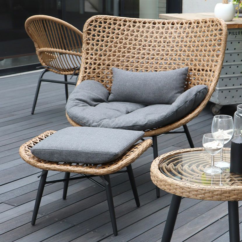 リゾネア パーソナルチェア オットマン付 ラウンジチェア 1人用 チェア