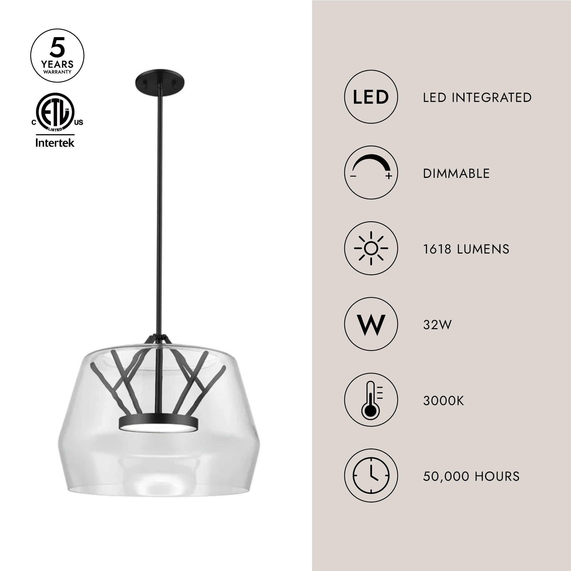 Deco 18-in Pendant – Kuzco Lighting