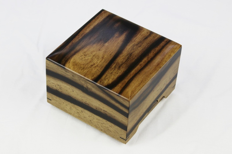 駒箱 黒柿上（木地）244032