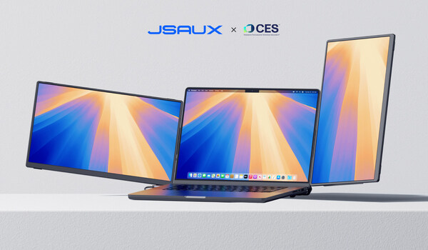 JSAUXがCES 2025でデビュー、革新的なFlipGoポータブル・モニターを