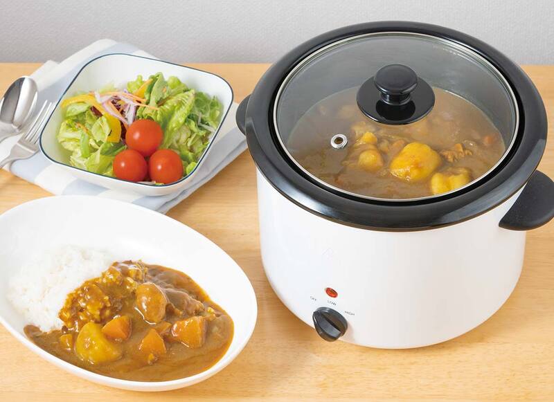 新発売！ レトロな白い電気煮込み鍋で“ほったらかし調理” 【家事の時短