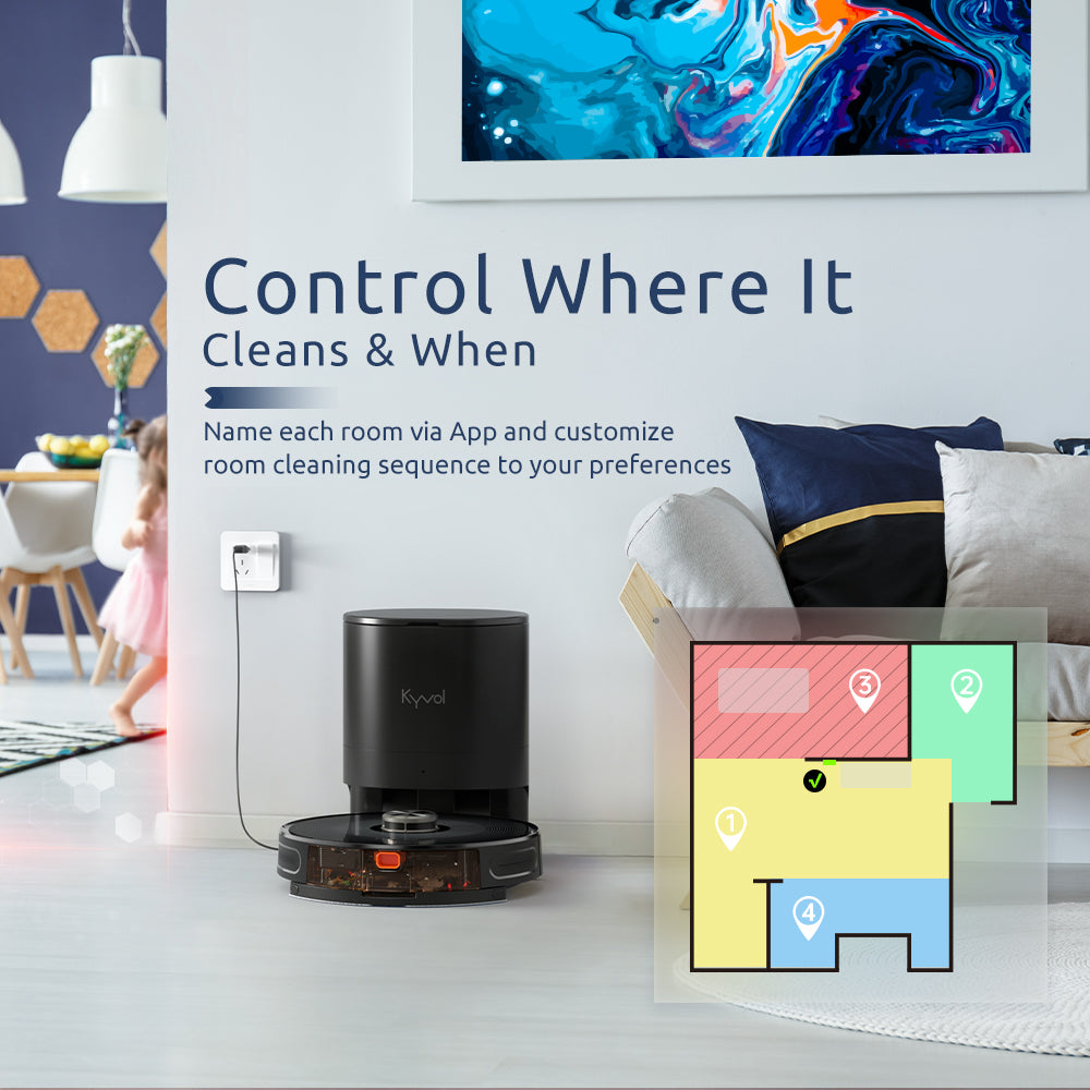 Cybovac S31 Smart Laser Robot Vacuum with Self-Emptying Dustbin