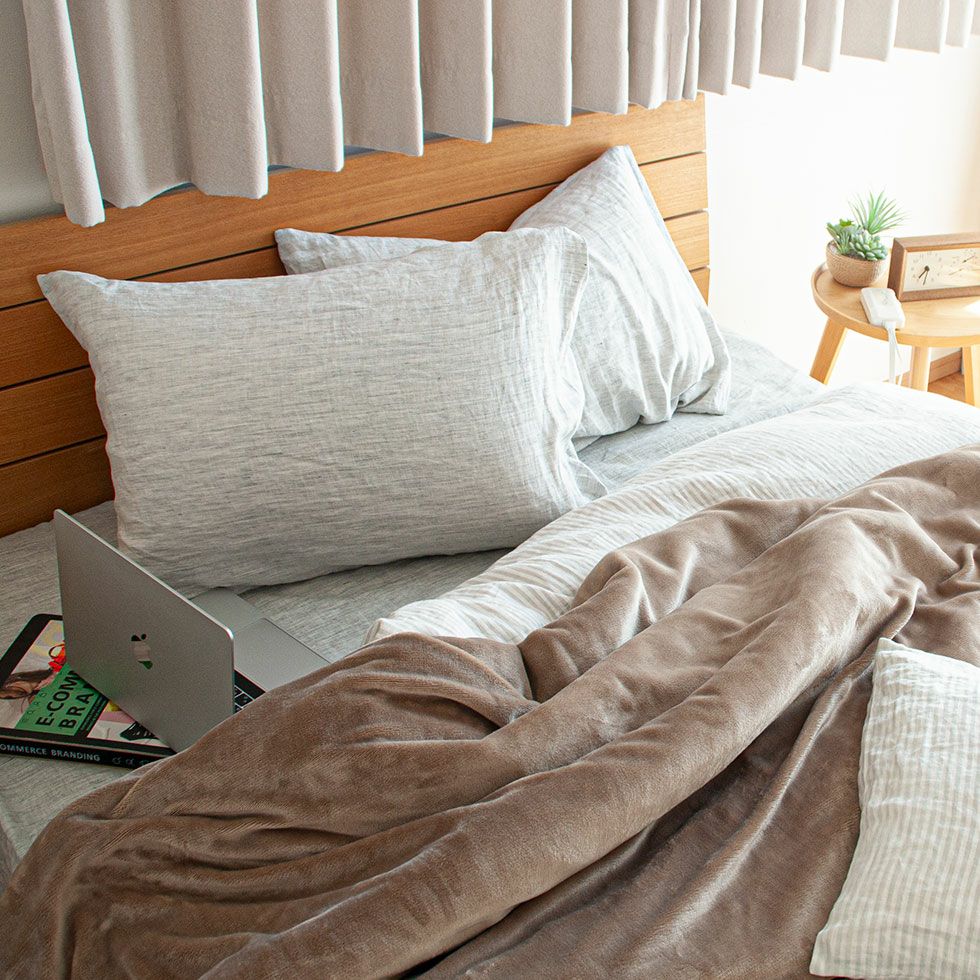 ここちよい電気毛布タイマー付き（掛け敷き）188x120cmKDK-75240T