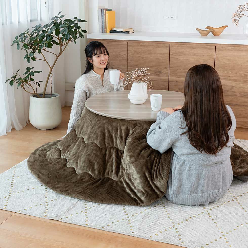 ここちよいこたつ（丸型）直径90cmKMR-42251 | コイズミオンラインショップ