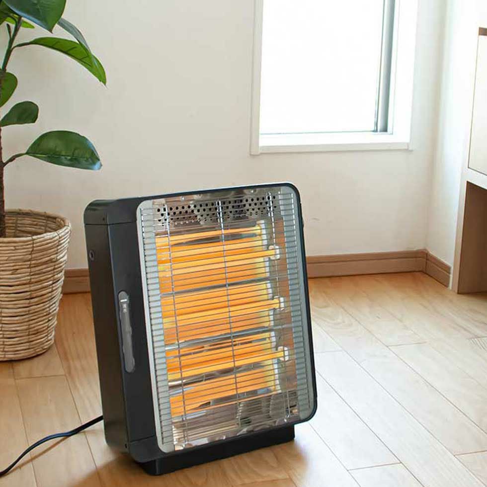 スチーム機能付き電気ストーブ石英管ヒーターKEH-0950 | コイズミ