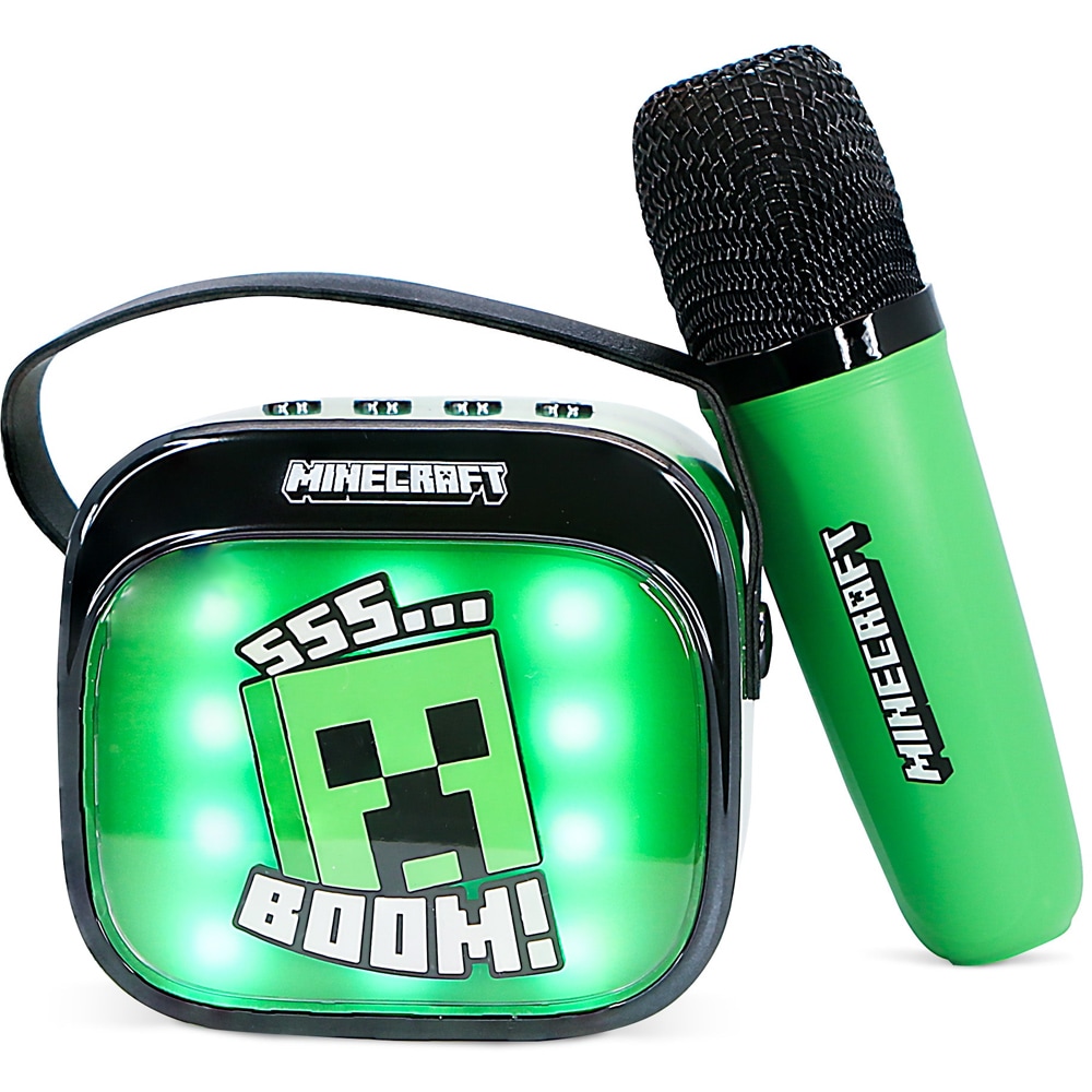 Boxa portabila OTL Minecraft PopSing, Bluetooth, verde
