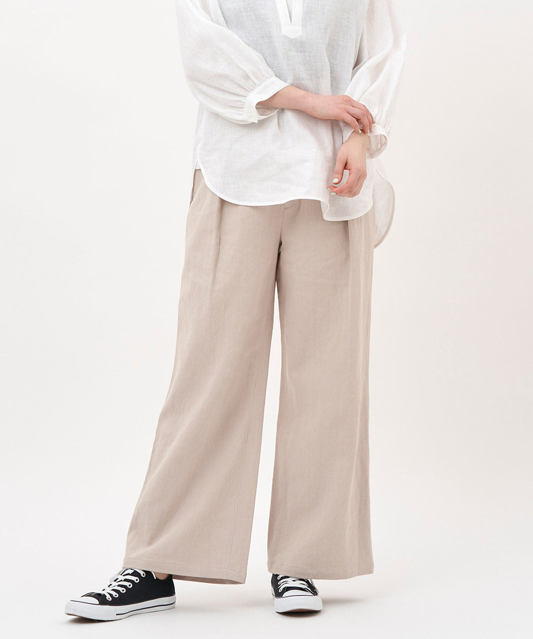 リネンコットンタックパンツ — LA MARINE FRANCAISE