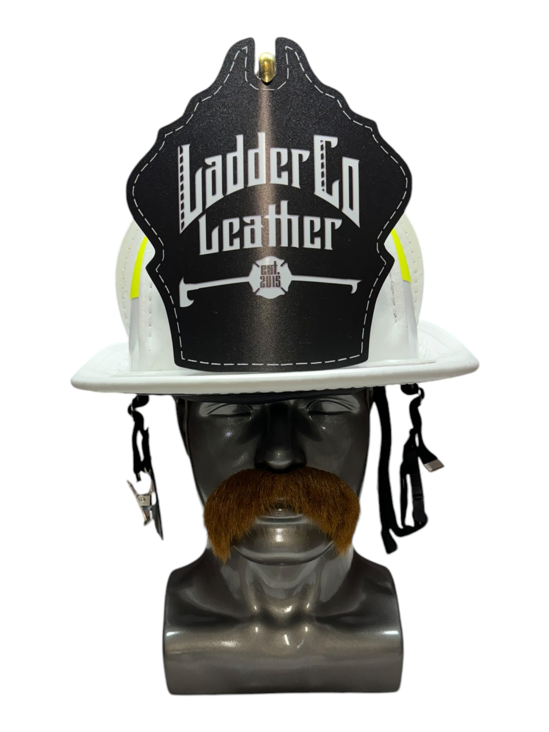 TL2 White Leather Helmet (NFPA) – Colorado Bend | Ladder Co Leather