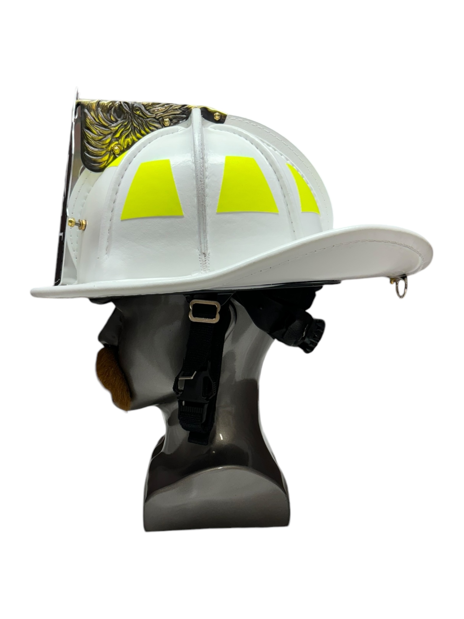 TL2 White Leather Helmet (NFPA) – Colorado Bend | Ladder Co Leather