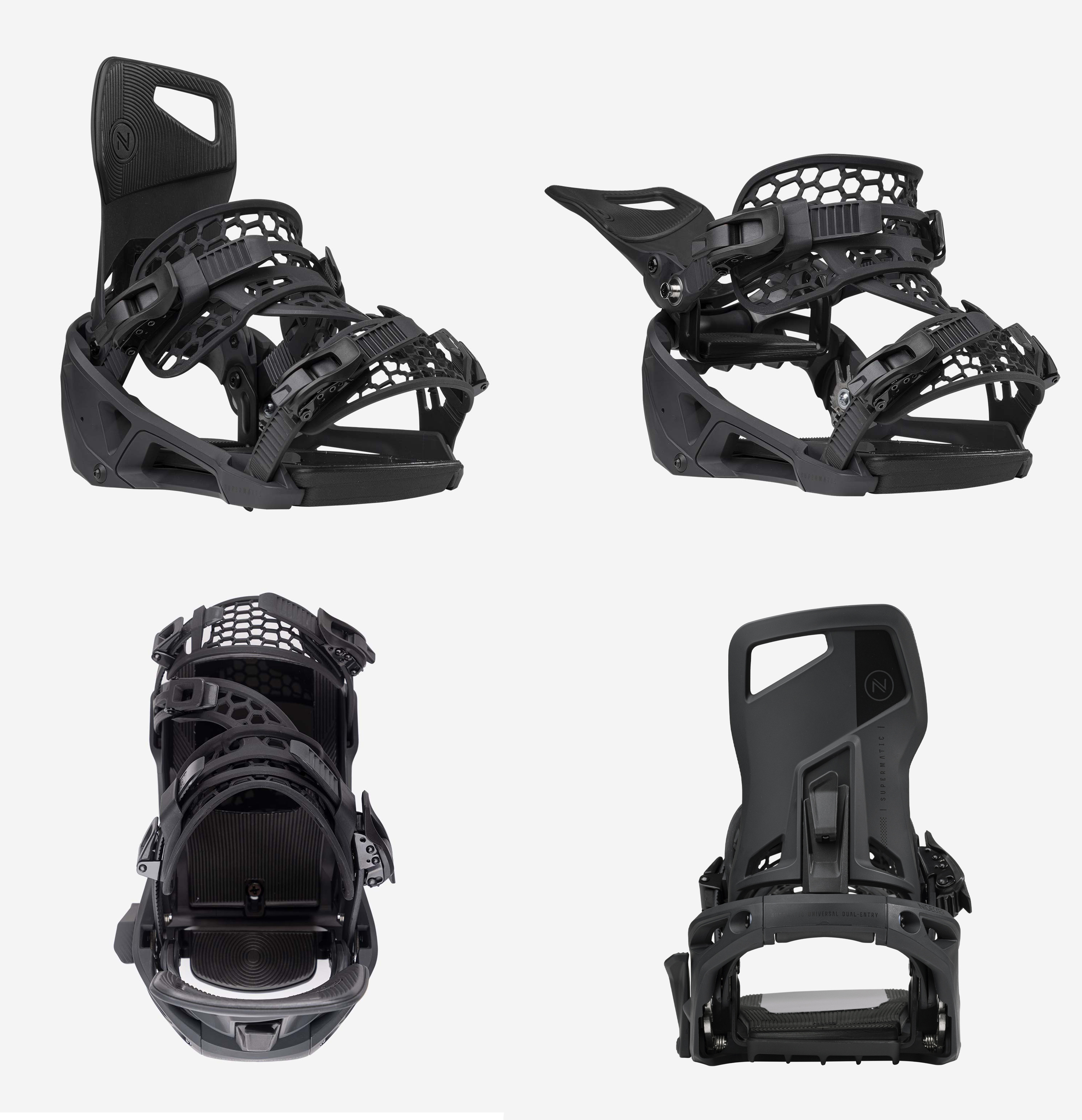 □ Nidecker □ Supermatic Bindings 2023-24 / Black - LADE STORE