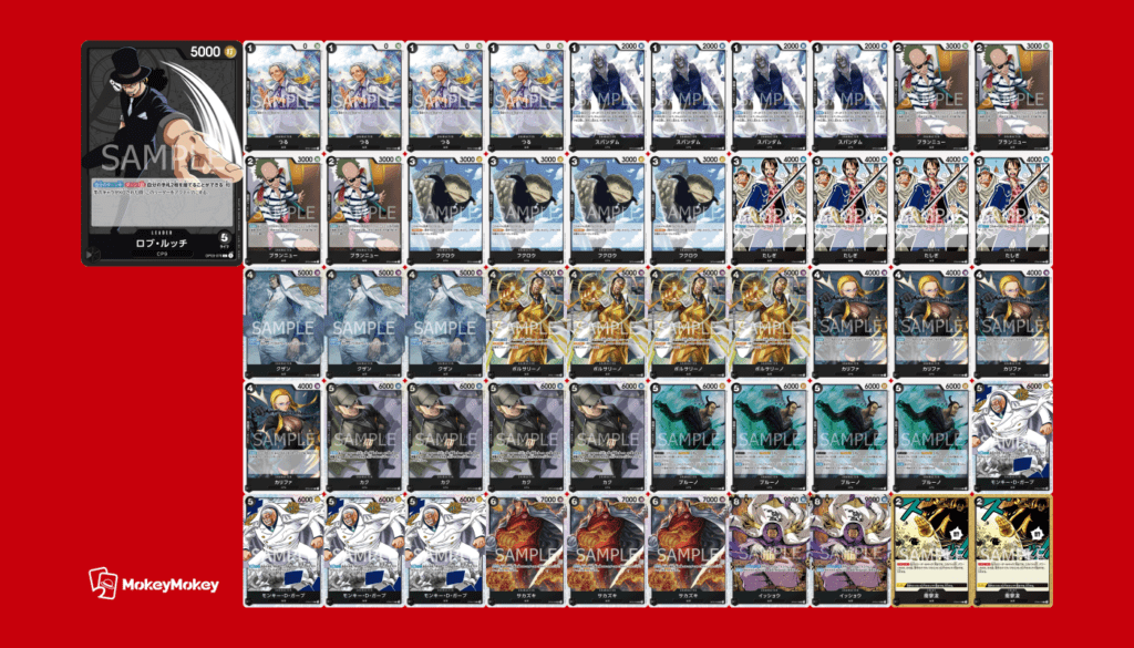 ONEPIECEカード第3弾】黒ルッチのデッキレシピ・構築と立ち回りを紹介