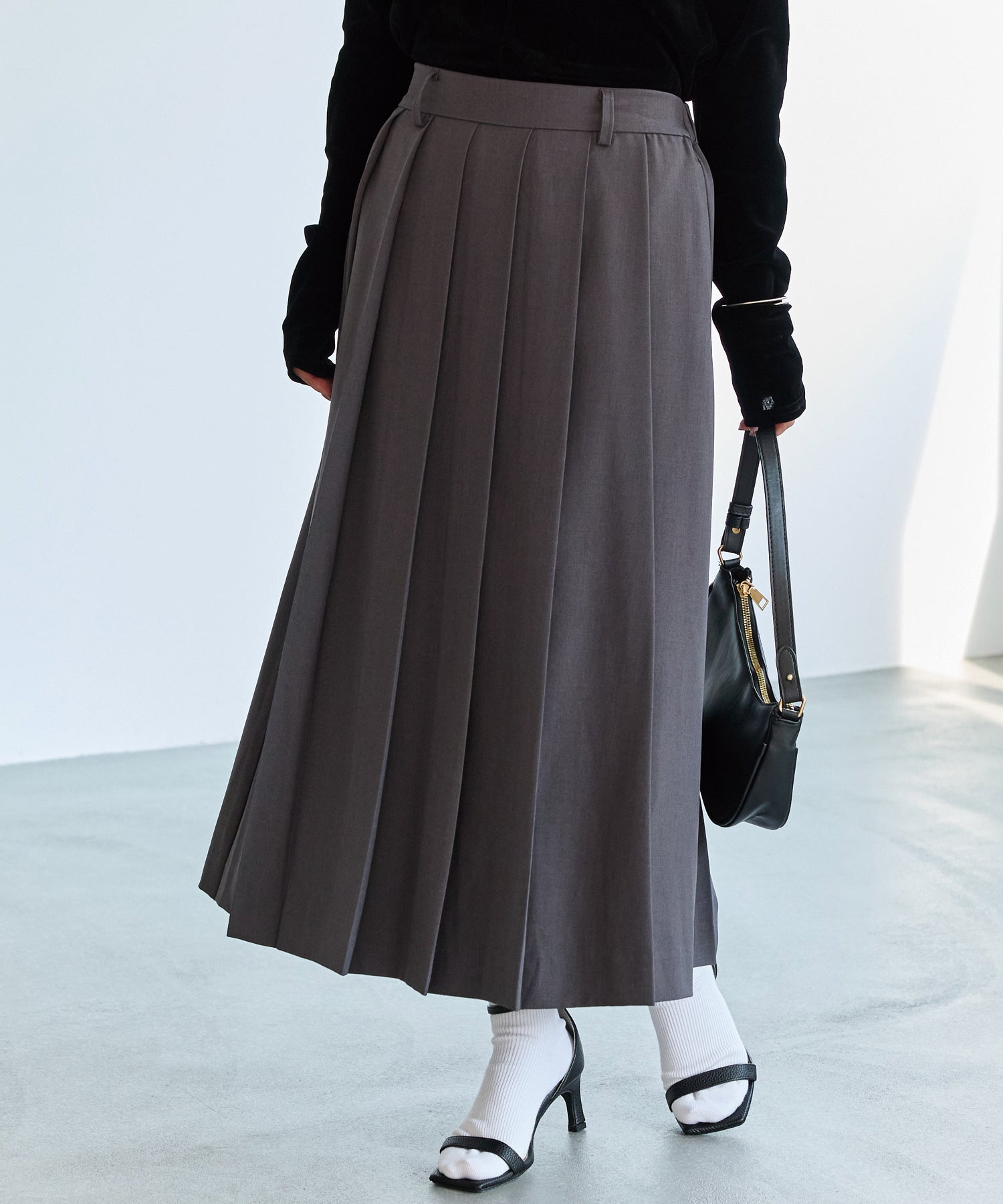 プリーツスカート | ラビアンジェ-⼤きいサイズのレディース服