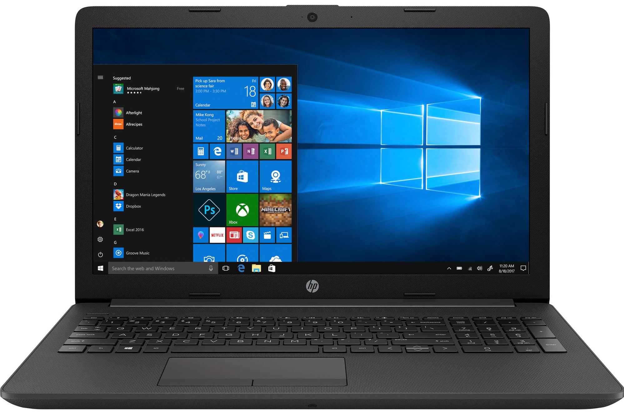 HP 250 G7 - i3-7020U · Intel HD Graphics 620 · 15.6”, Full HD