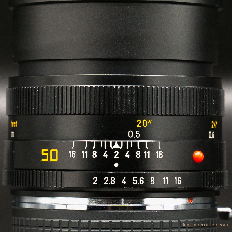 ライカ】Leica SUMMICRON-R 50mm F2 Type II 外観レビュー | 収差Love