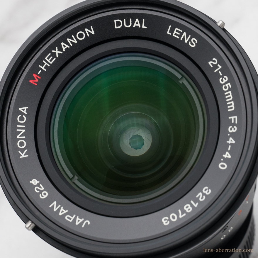 2焦点レンズ】KONICA M-HEXANON DUAL 21-35mm F3.4-4 外観レビュー