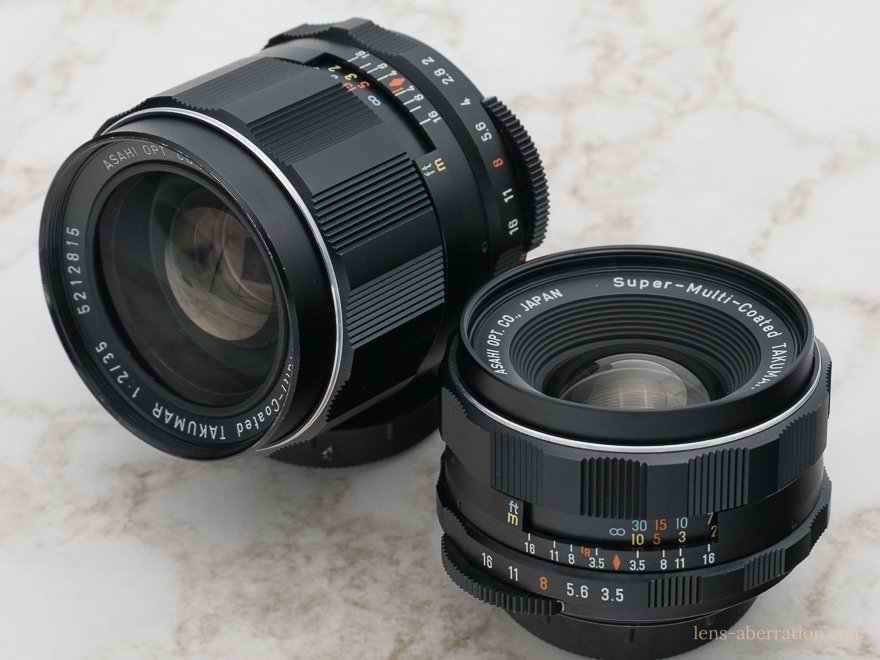 タクマー比較】SMC TAKUMAR 35mm F2 vs. F3.5 | 収差Love