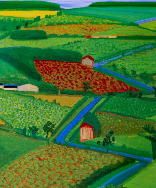 The Road Across the Wolds – デイヴィッド・ホックニー - LEBENSFARBE