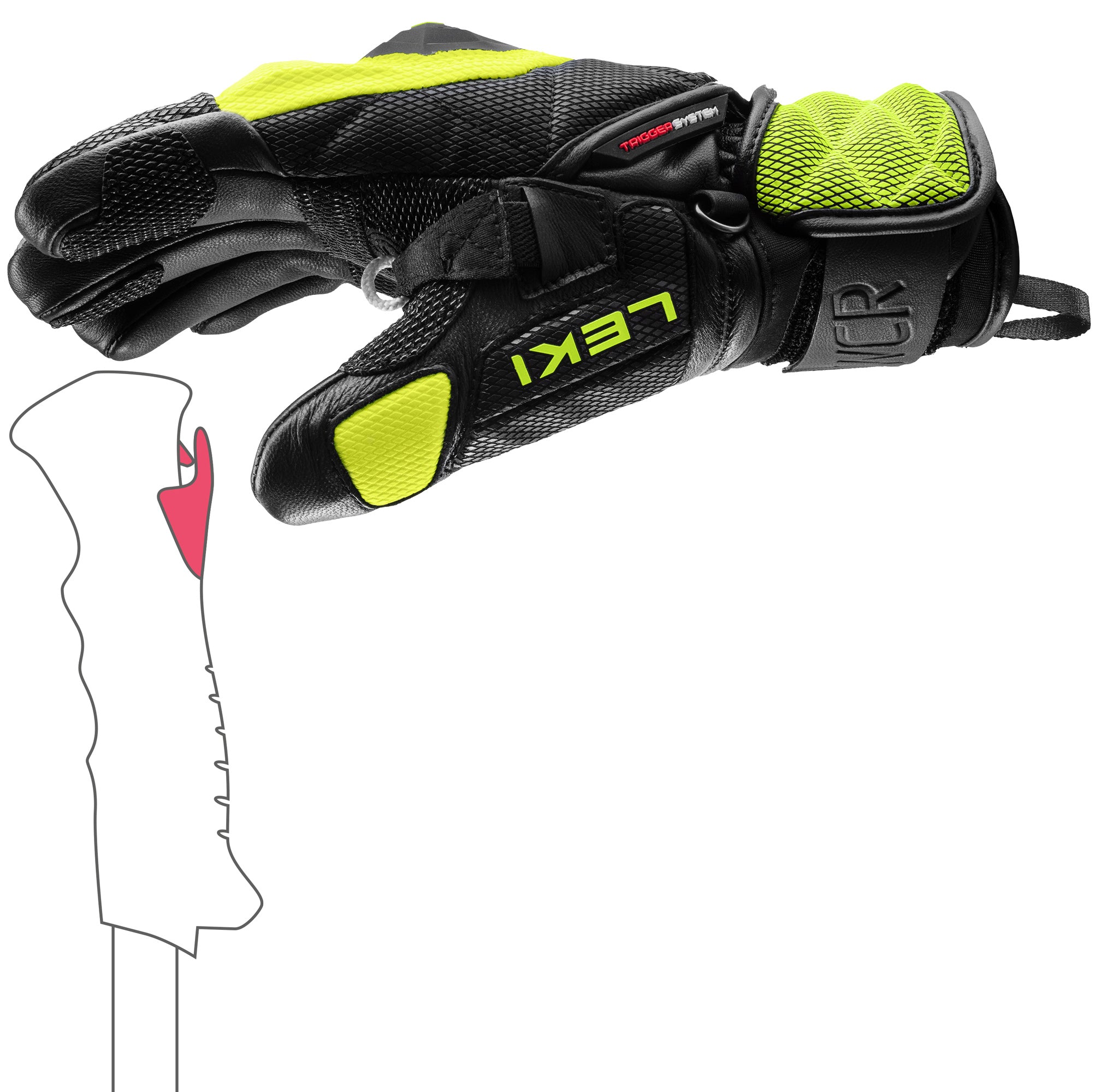 LEKI USA - WCR VENOM 3D JUNIOR - Ski Racing Gloves - Apparel