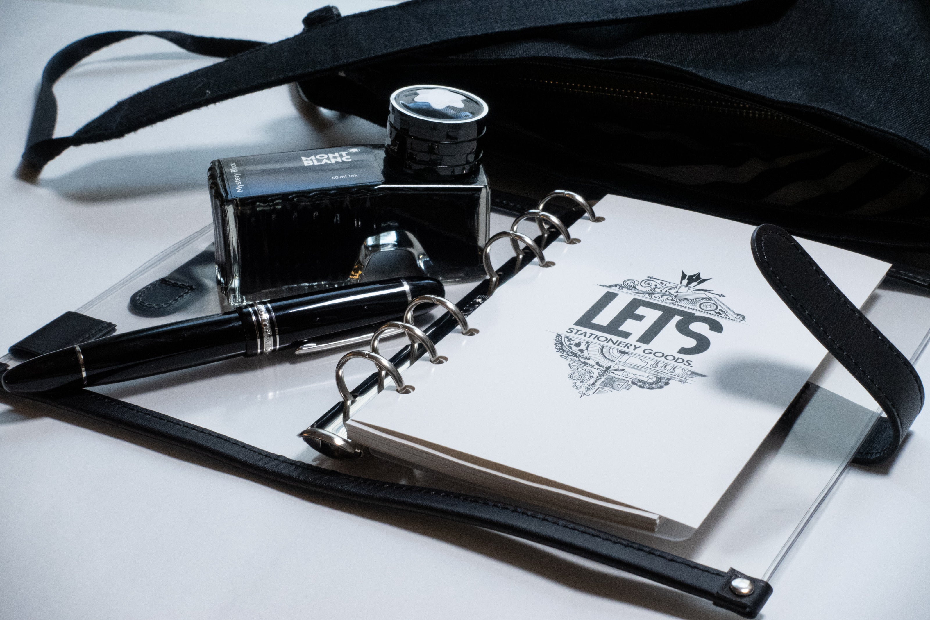 LETSクリアシステム手帳 / バイブル / ブラック – LETS STATIONERY GOODS