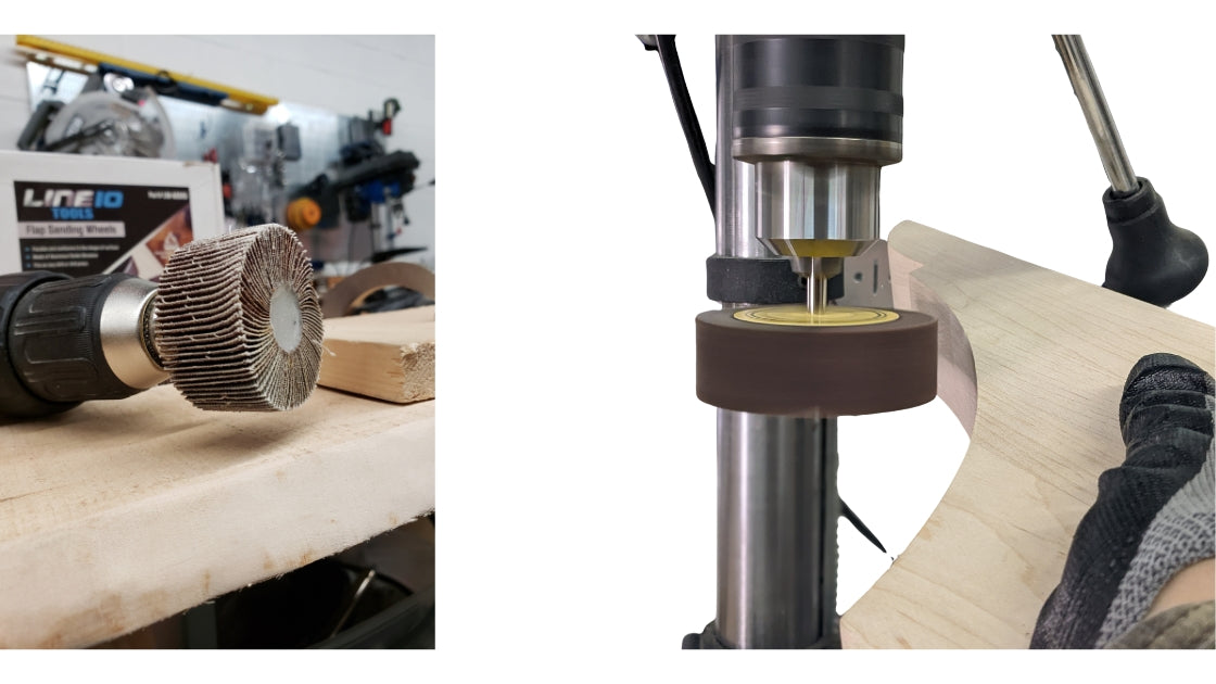 LINE10 Tools 16pk Flap Sanding Wheels Kit fits Drill and Die Grinder f