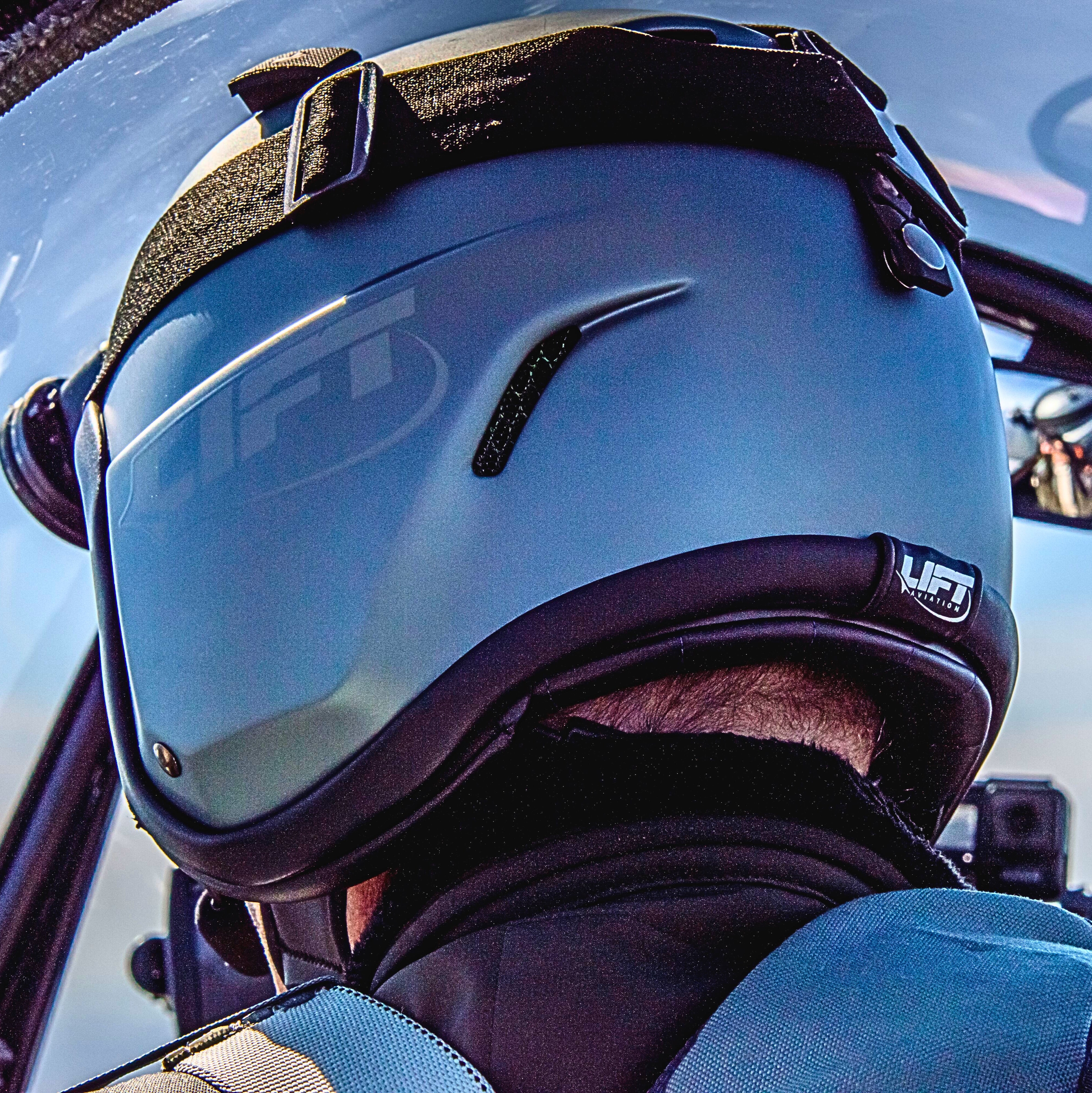 Matte Grey AV-1 KOR Goggle Aviation Helmet - LIFT Aviation