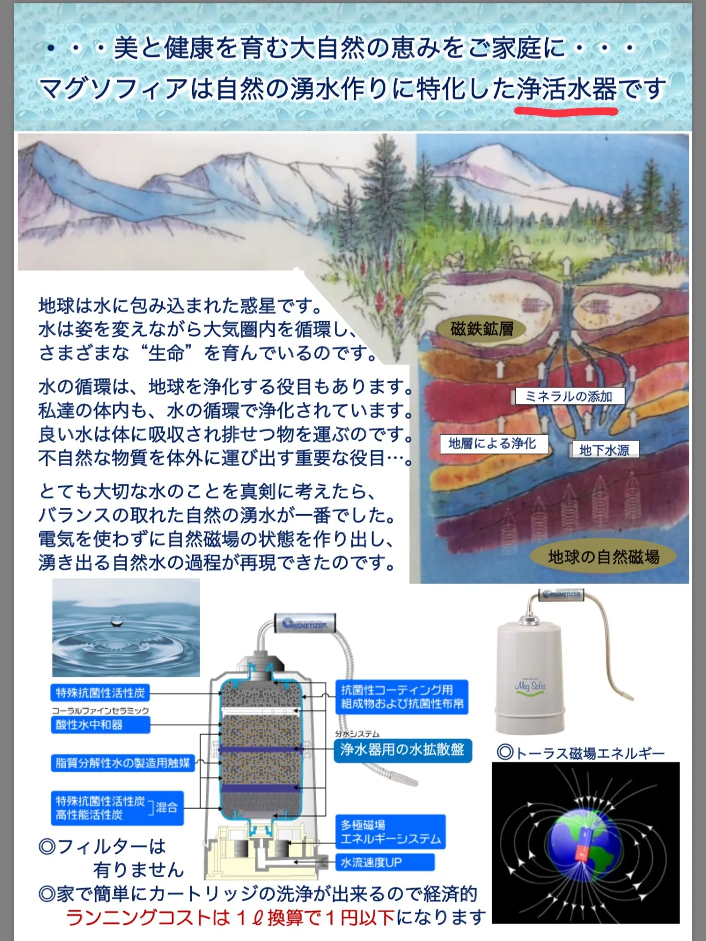 浄活水器で毎日の水から健康をサポート！ | ブログ | バイオアロマの
