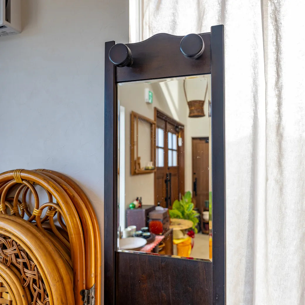 木製傘立て ミラー付き 昭和レトロ 木製傘立て ミラー付き 昭和レトロ