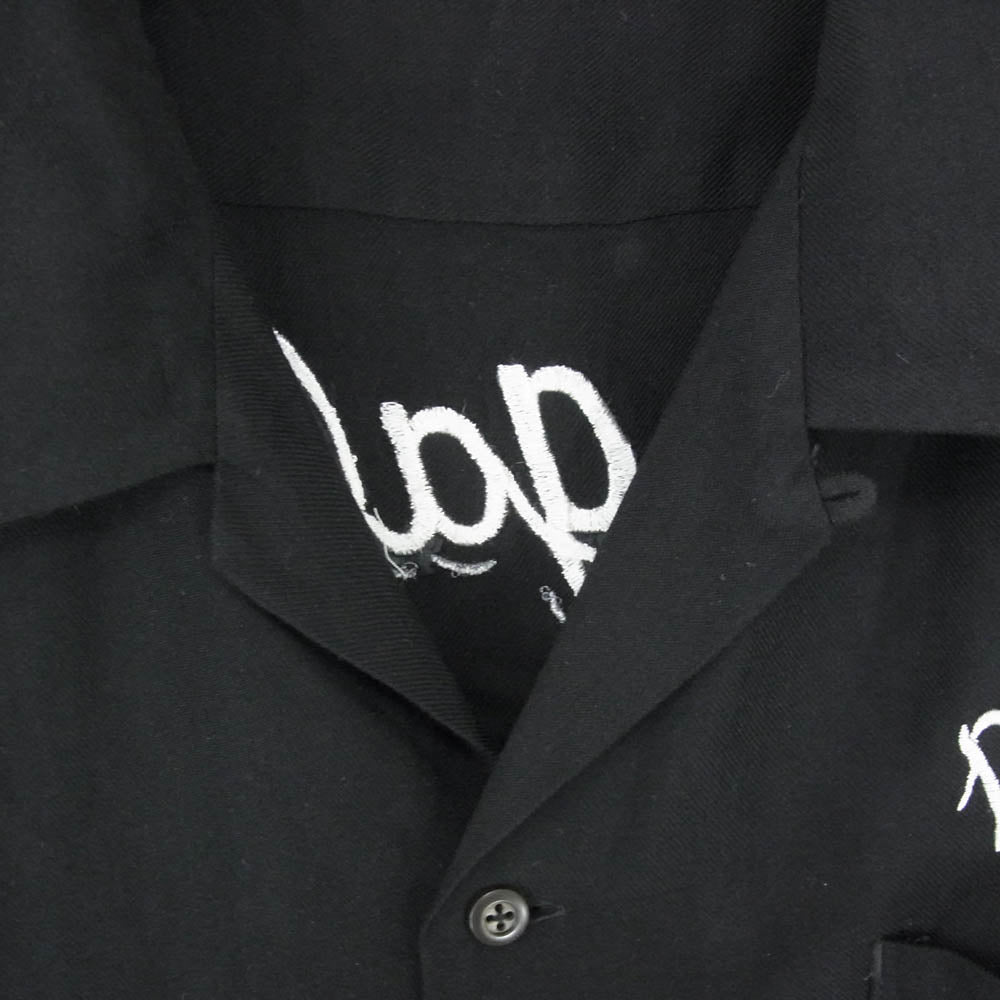 RUDE GALLERY ルードギャラリー ロゴ刺繍 レーヨン オープンカラー