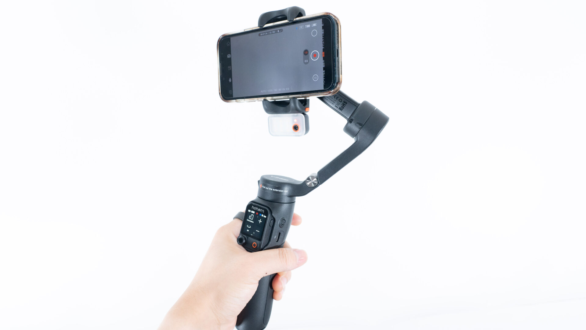 センサー付きで正確なトラッキングが魅力のスマホジンバル「Hohem