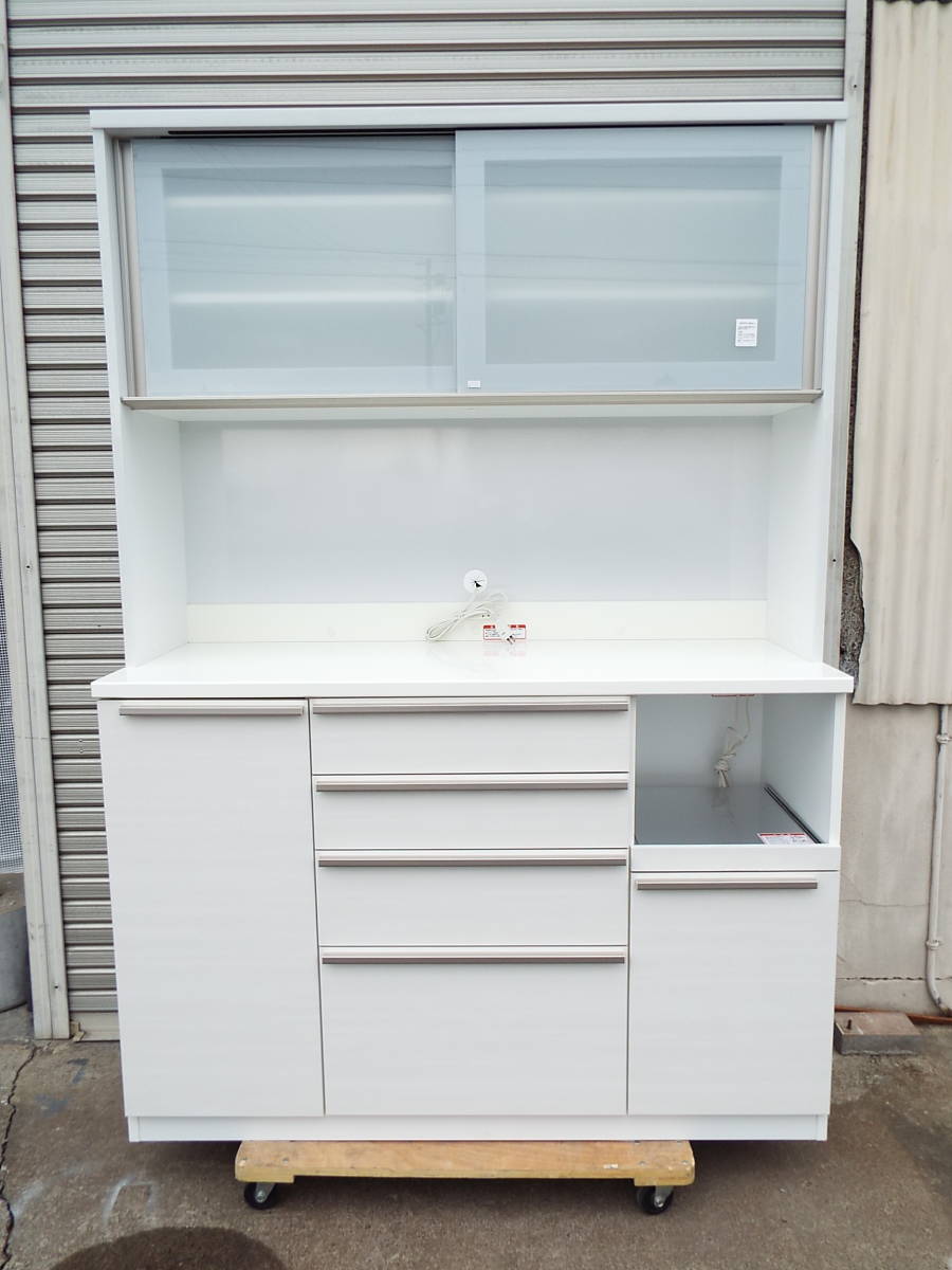 美品 キッチンボード 高橋木工所 シェモア 食器棚 幅140×奥行51×高さ