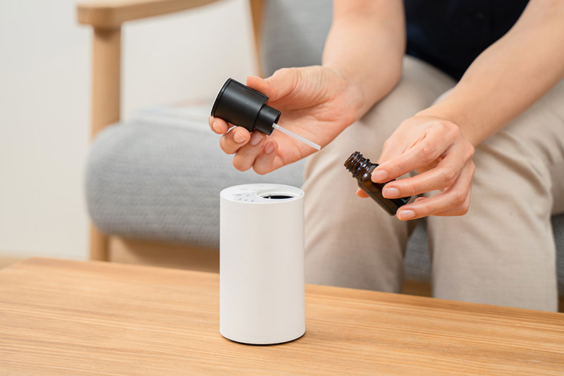 ネブライザー式 アロマディフューザーと専用オイルセット MRU-03LP