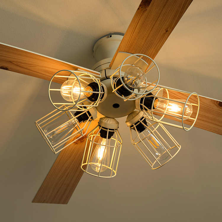 Modern Collection シーリングファン フィラメントLED 6灯 JE-CF048