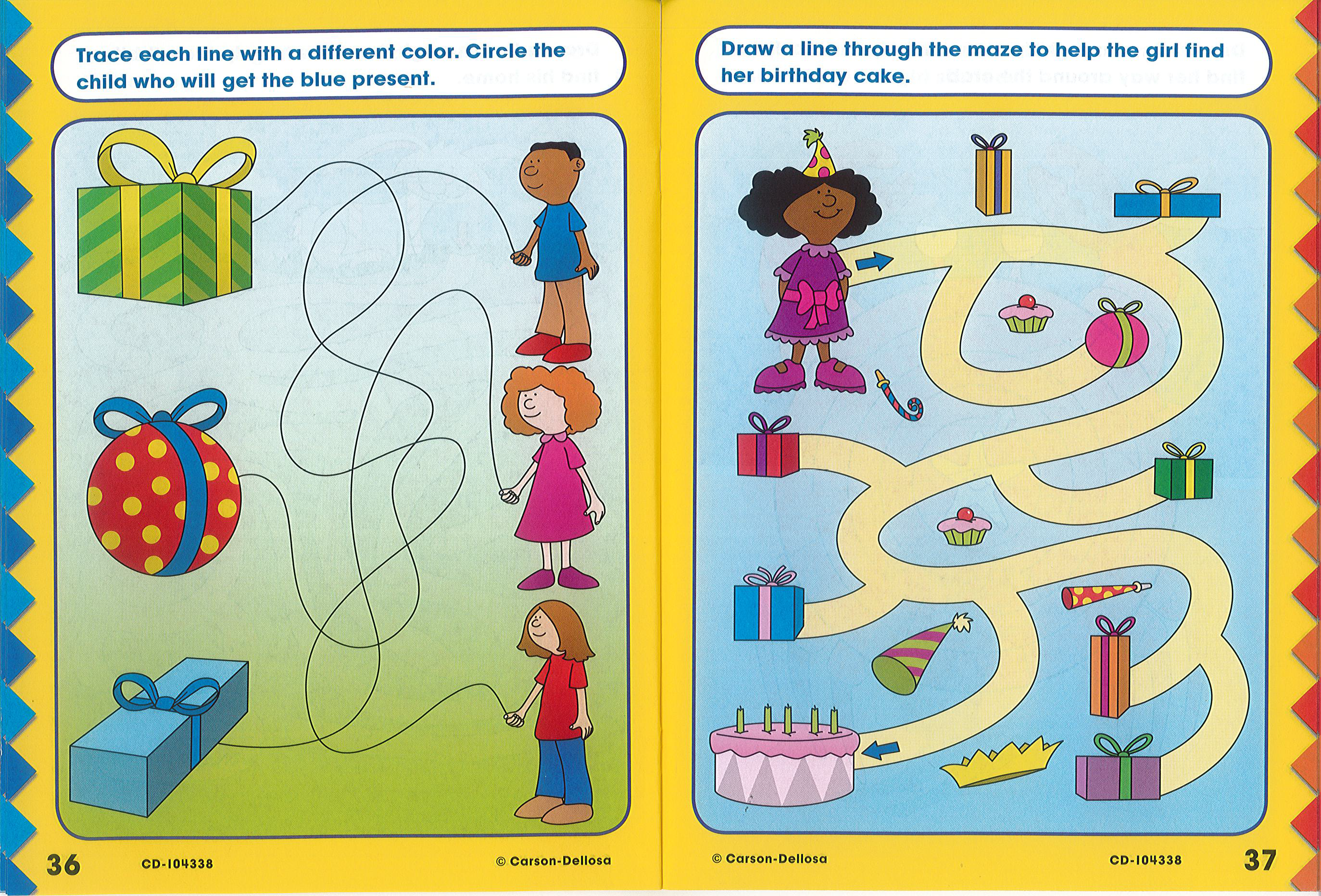 ワークブック :: Mazes PK-1（迷路 PK-1）【幼児にオススメ 英語教材