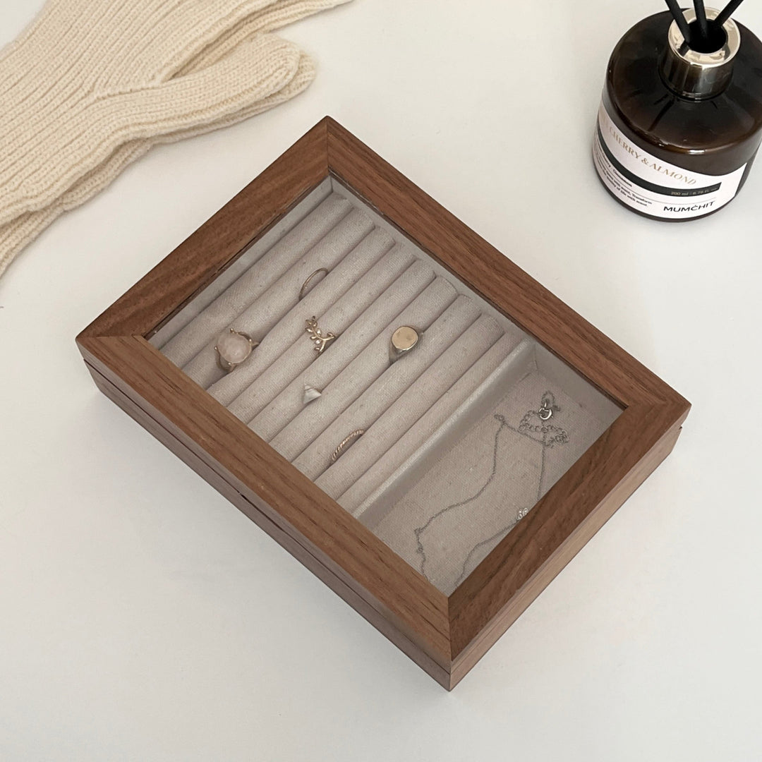 オープンウッドアクセサリーケース｜木製 ジュエリーボックス