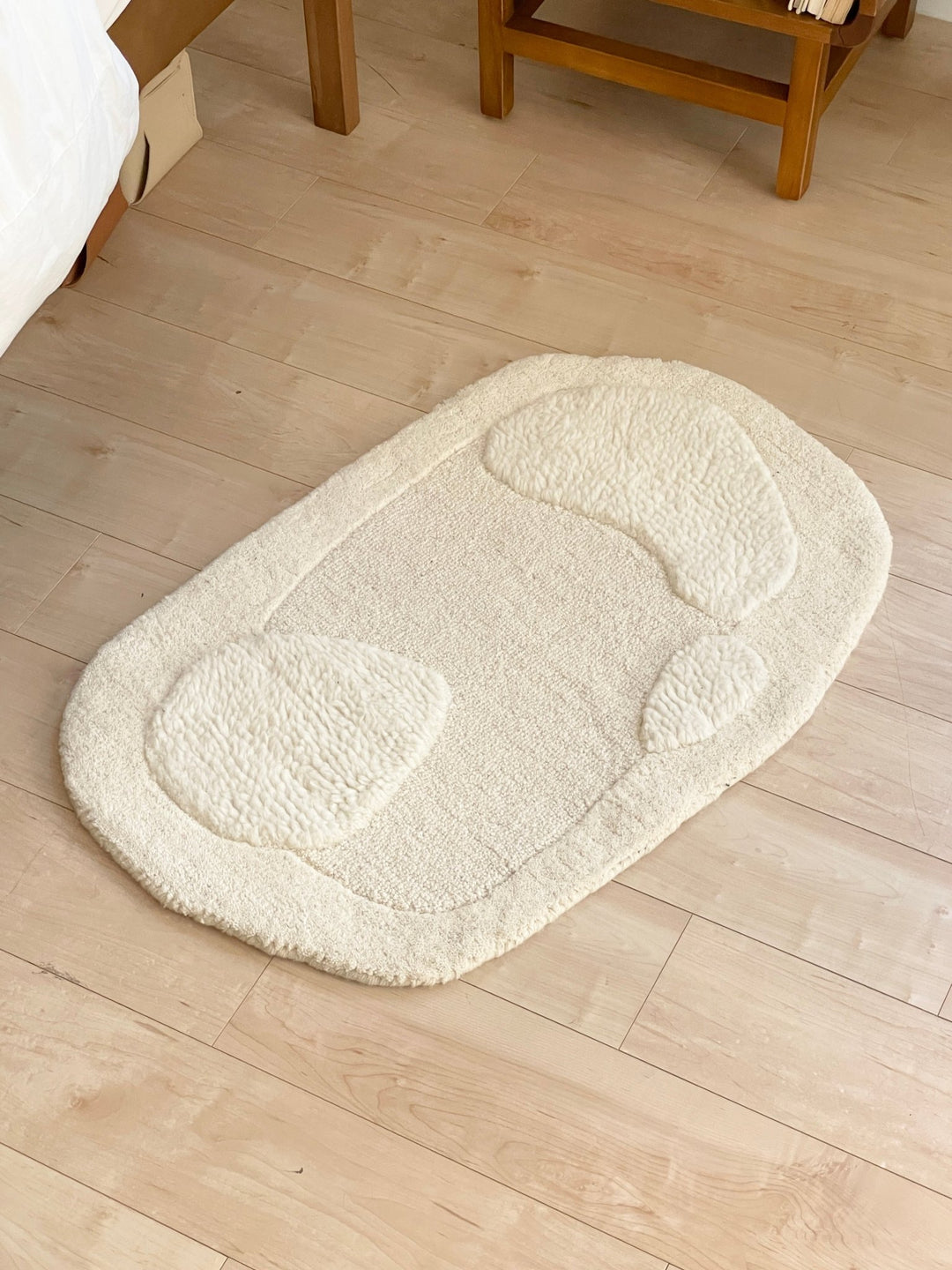 wooly ハンドタフトウールラグ｜カーペット かわいい 韓国インテリア