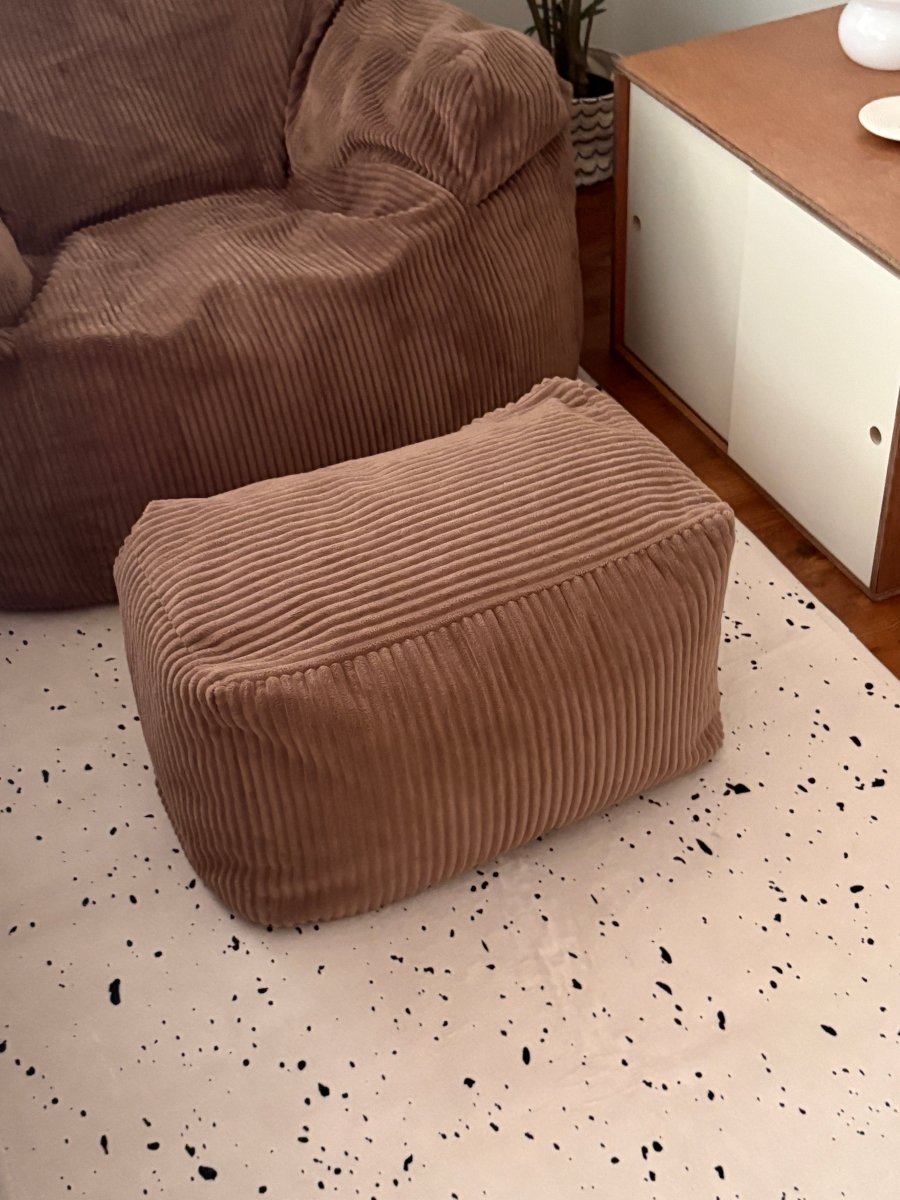 LOOSY ビーズオットマン Brown｜スツール おしゃれ 一人暮らし 二人