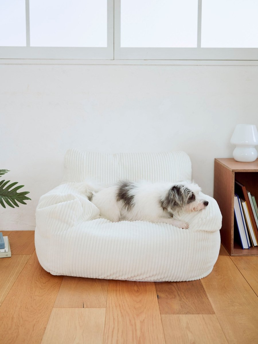 LOOSY 1人掛けビーズソファ ミニ Ivory｜1人用ソファ おしゃれ