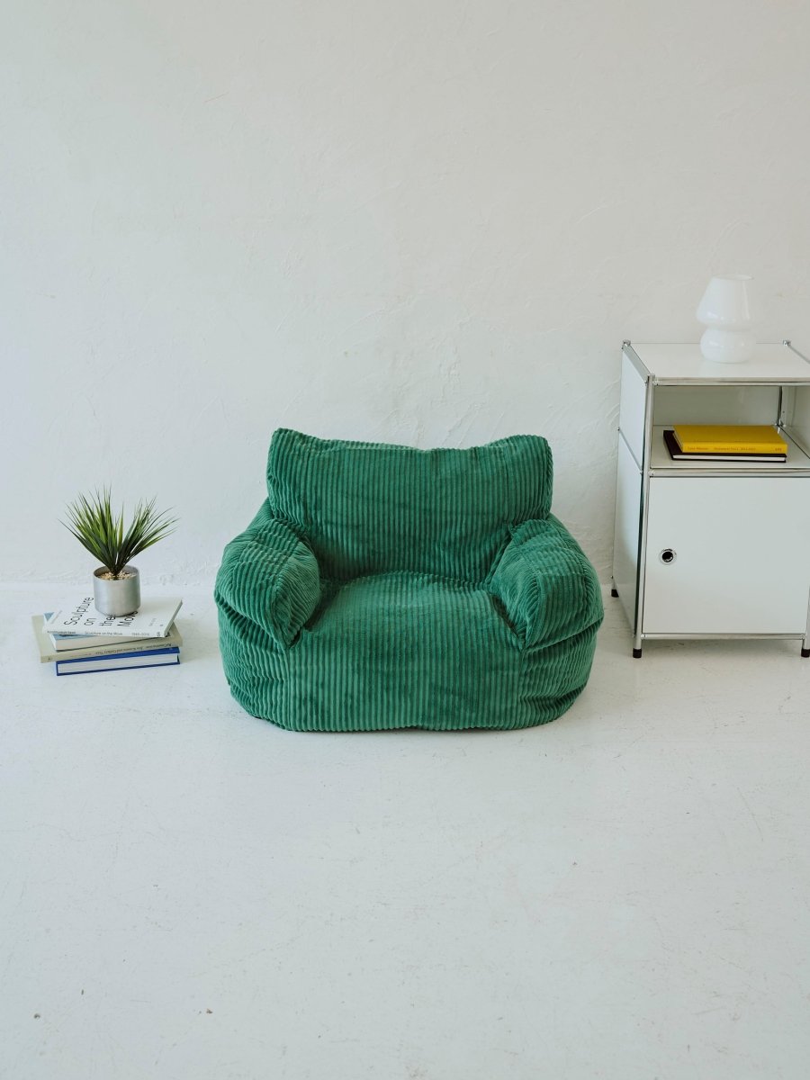 LOOSY 1人掛けビーズソファ ミニ Green｜1人用ソファ おしゃれ