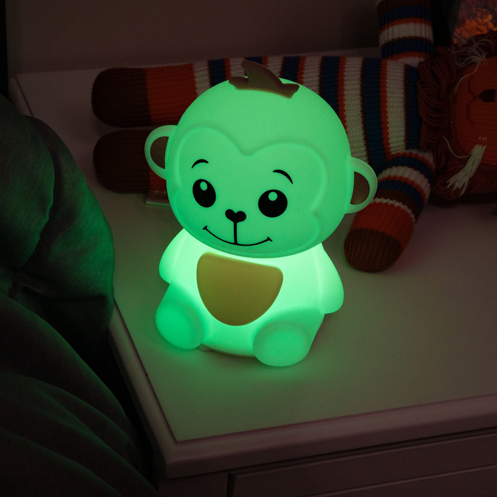 LitezAll Monkey Squishable Color Changing Silicone Lantern - LitezAll