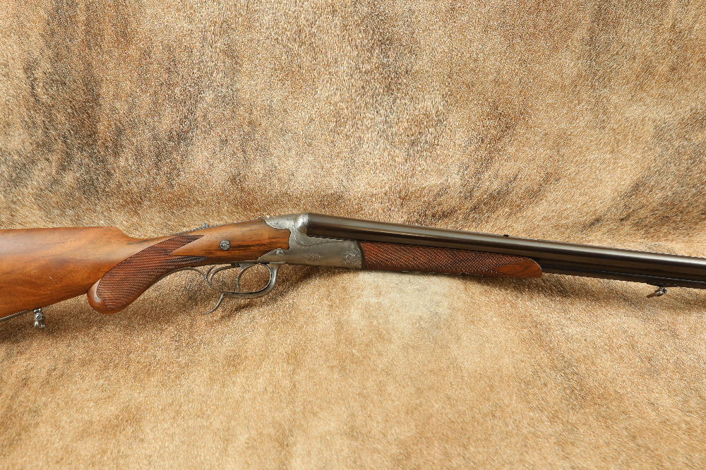 Miller & Val Greiss Drilling 16GA / 8mmJR 26.5 SXS Shotgun & Rifle